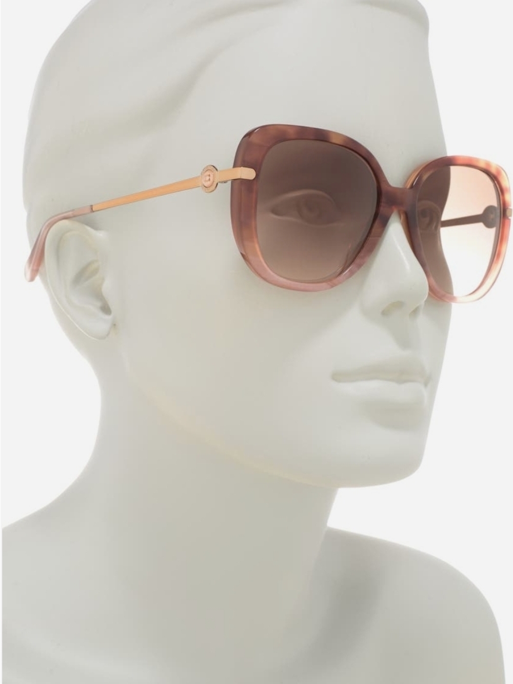 Coach 55mm Gradient Square Sunglasses Tortoiseshell Oversized NWT - Picture 1 of 3